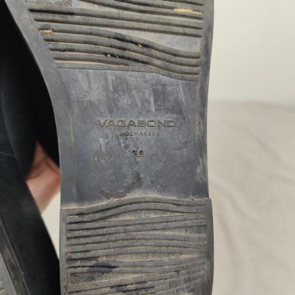 Vagabond Atelier Juno Sandals Womens 39 9 Black Leather Chunky Platform Slides - Picture 10 of 11